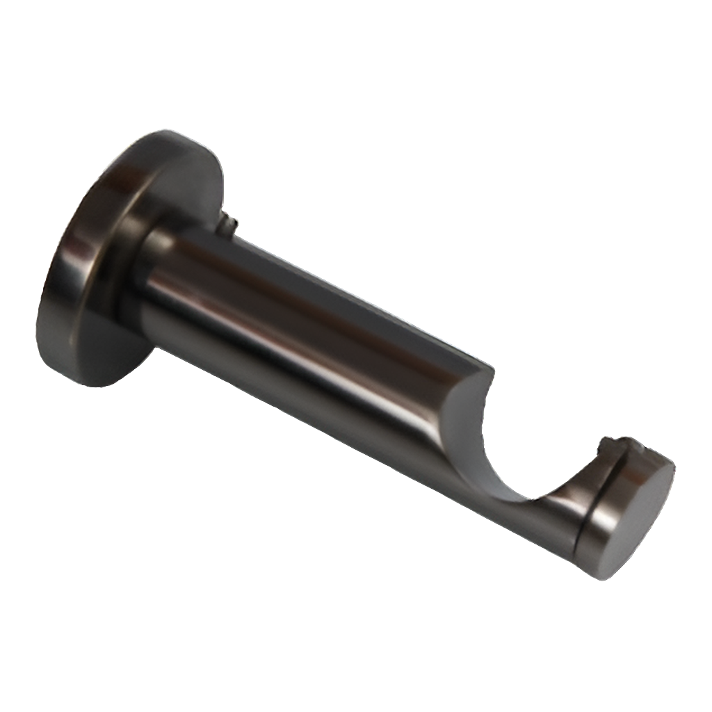 25mm Barrel Metal Bracket  - Single - Black