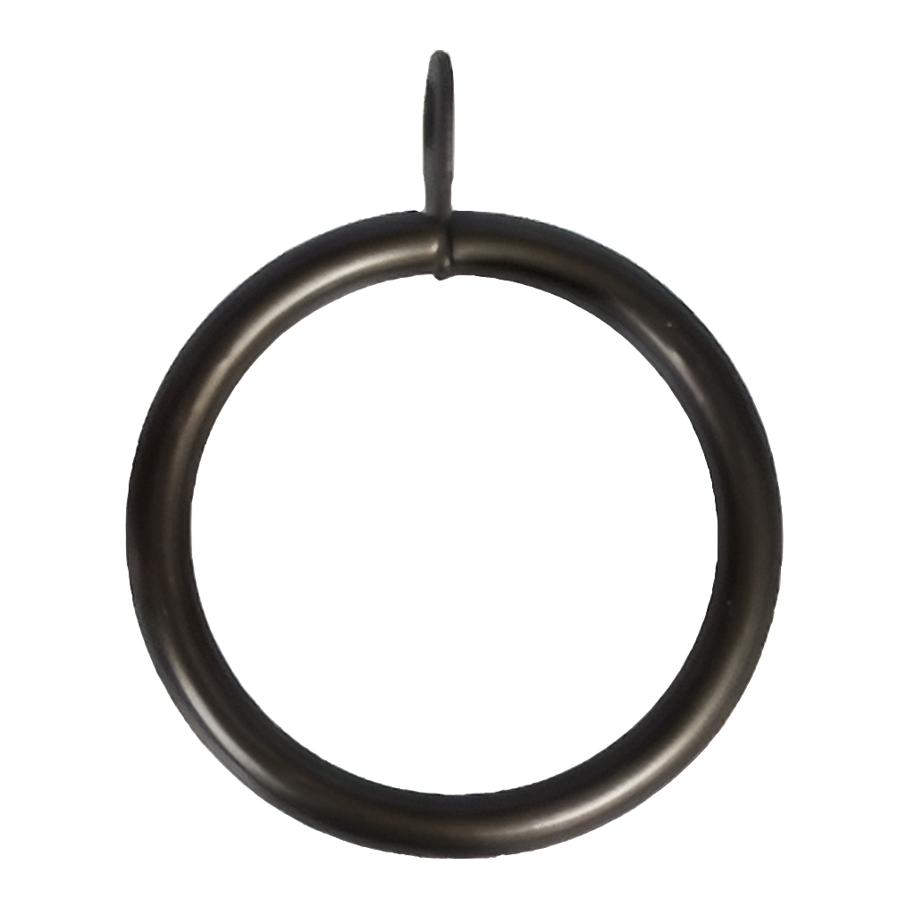 25mm Metal Rings - Black -1pkt x 10