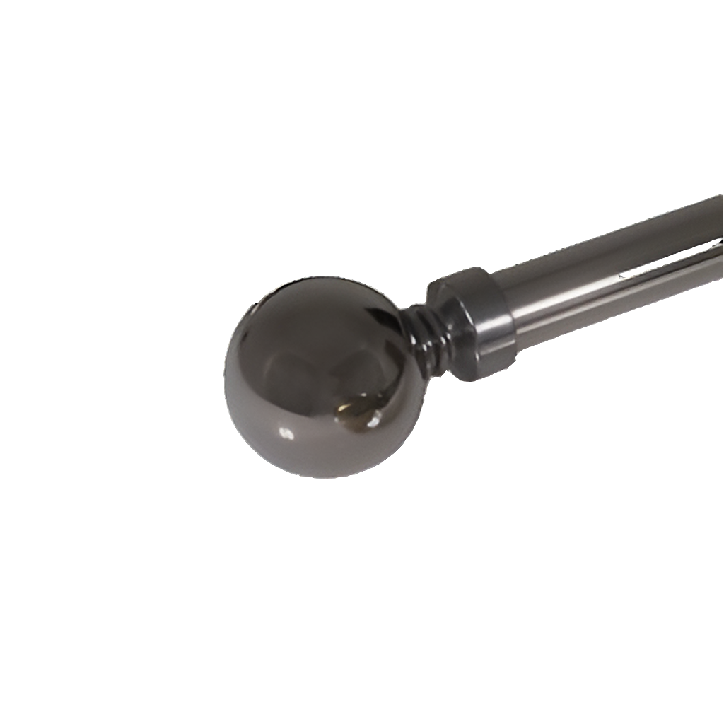 25mm Metal Ball Finial - Black -Pair