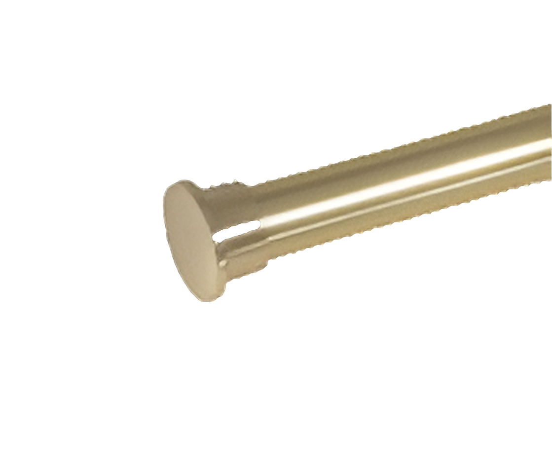 25mm Flat Metal Endcap - Brass-Pair