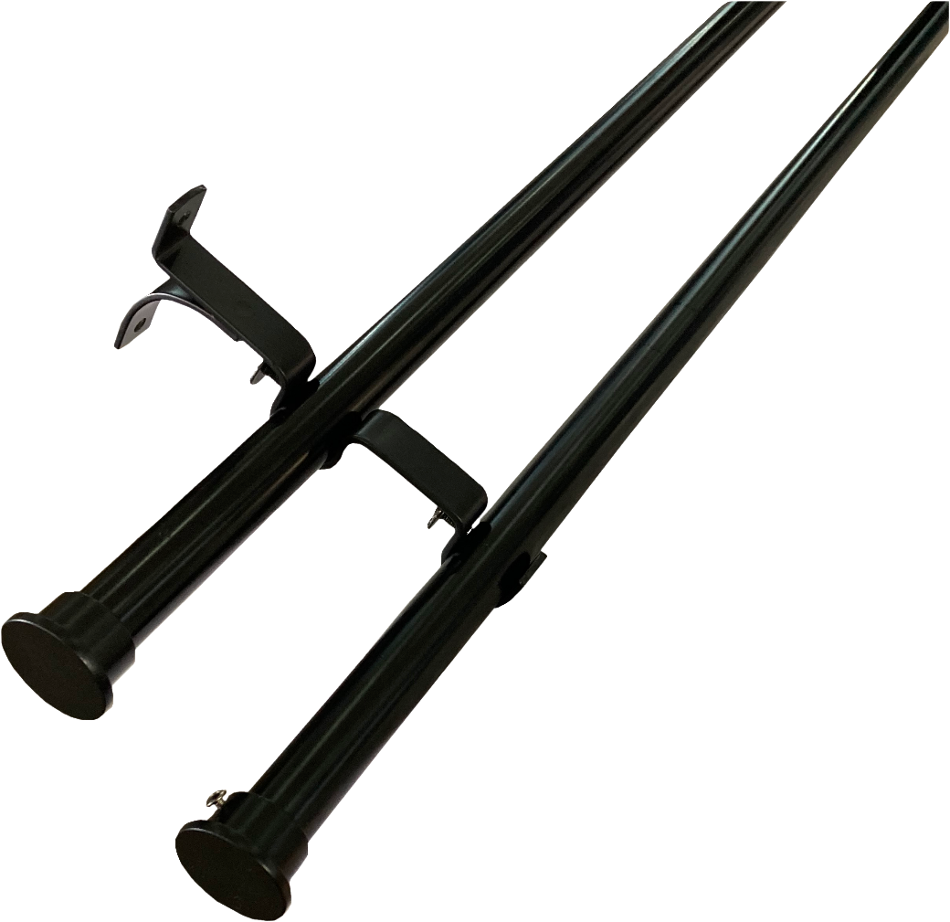 Heavy Duty Metal 25/25mm Combo Rod  - Black