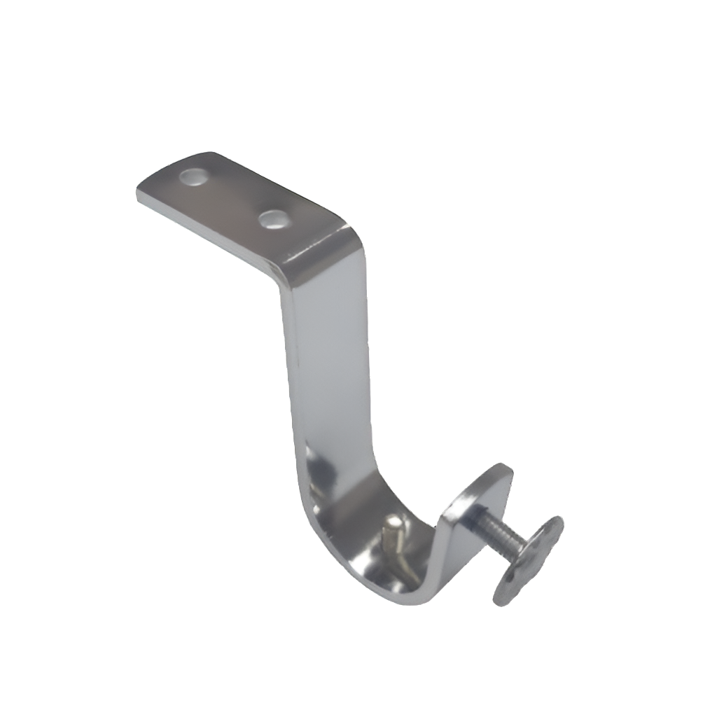 25mm Ceiling Metal Bracket - Single - Chrome-Pair