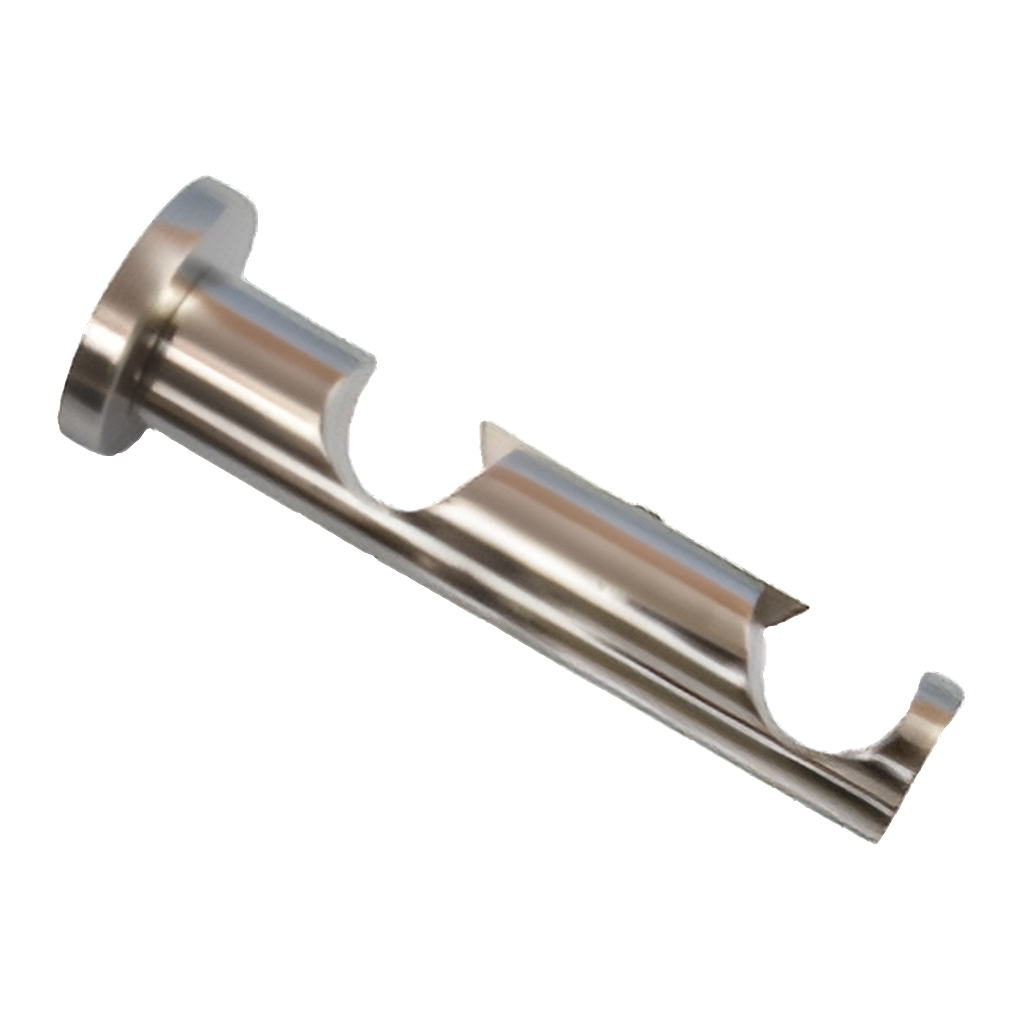 25/25mm Barrel Metal Bracket - Double - Stainless Steel