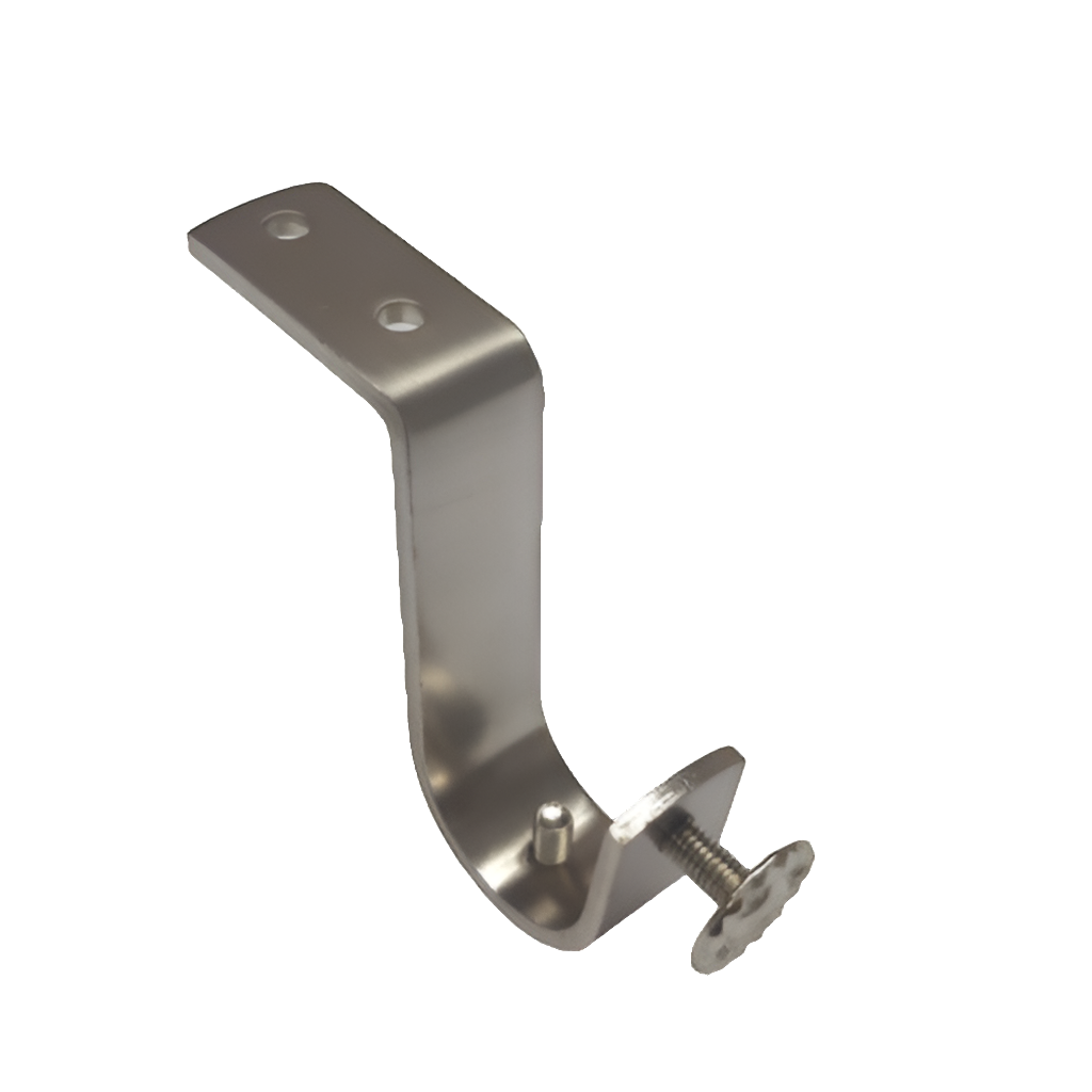 25mm Ceiling Metal Bracket - Single - Stainless Steel-Pair