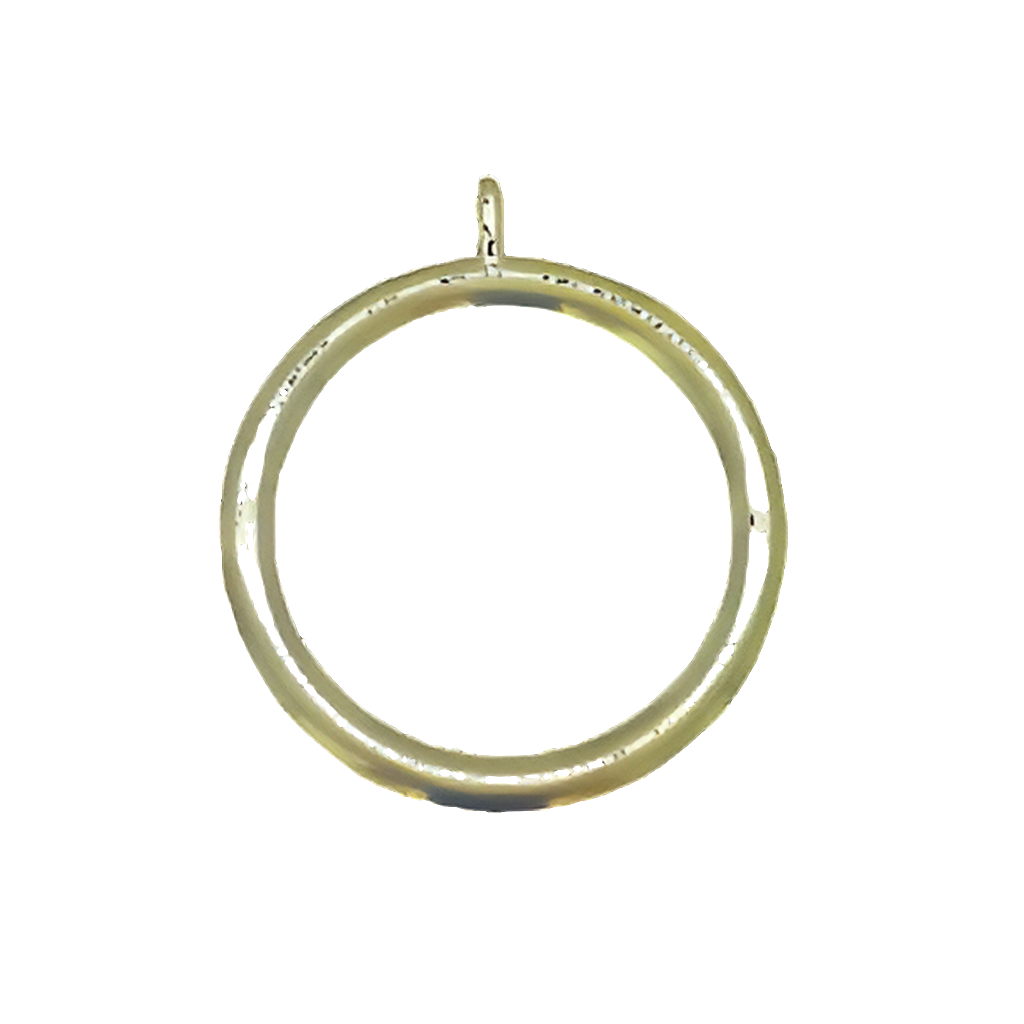 38mm PVC Rings - Brass -1pkt x 10