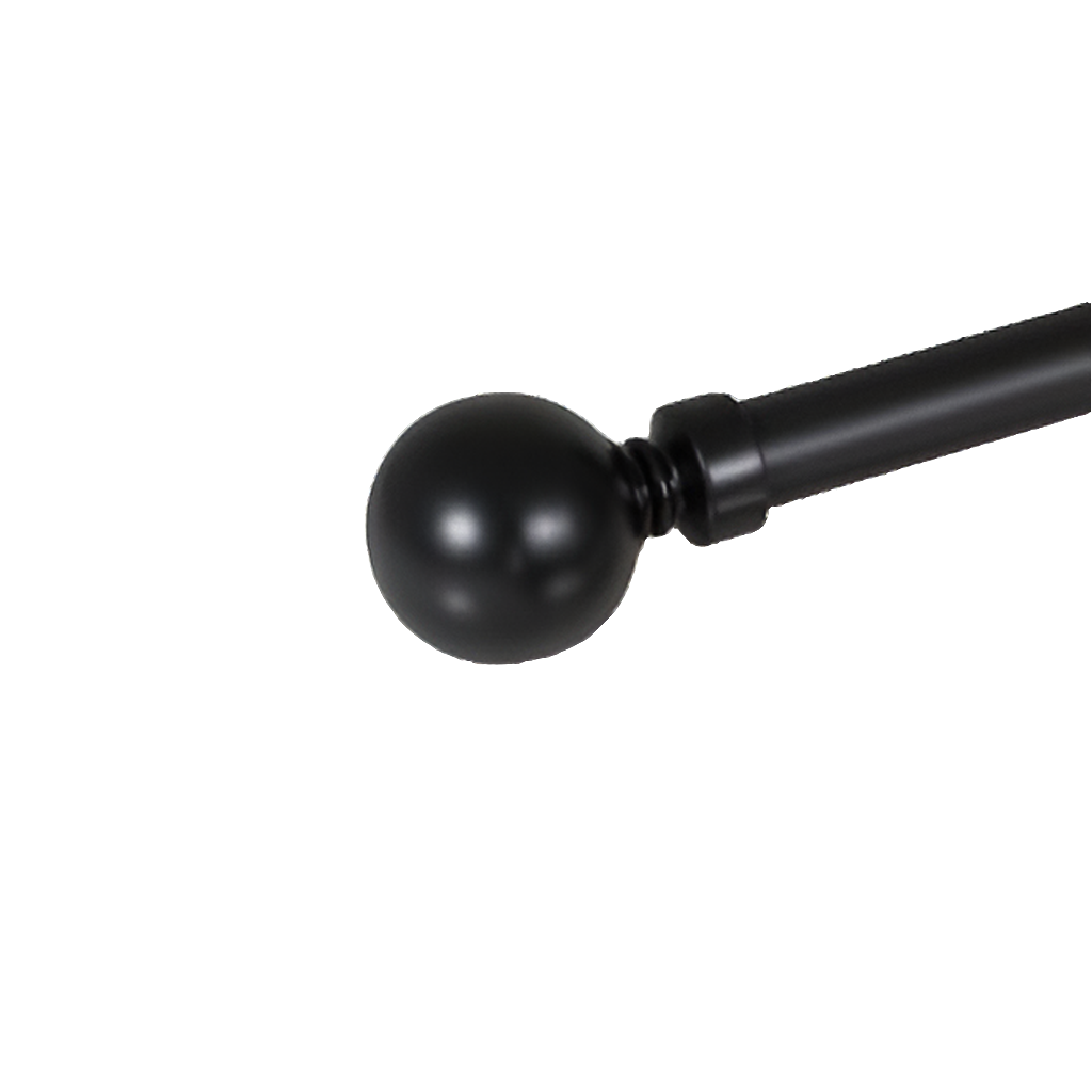 25mm Metal Ball Finial - Black-Pair