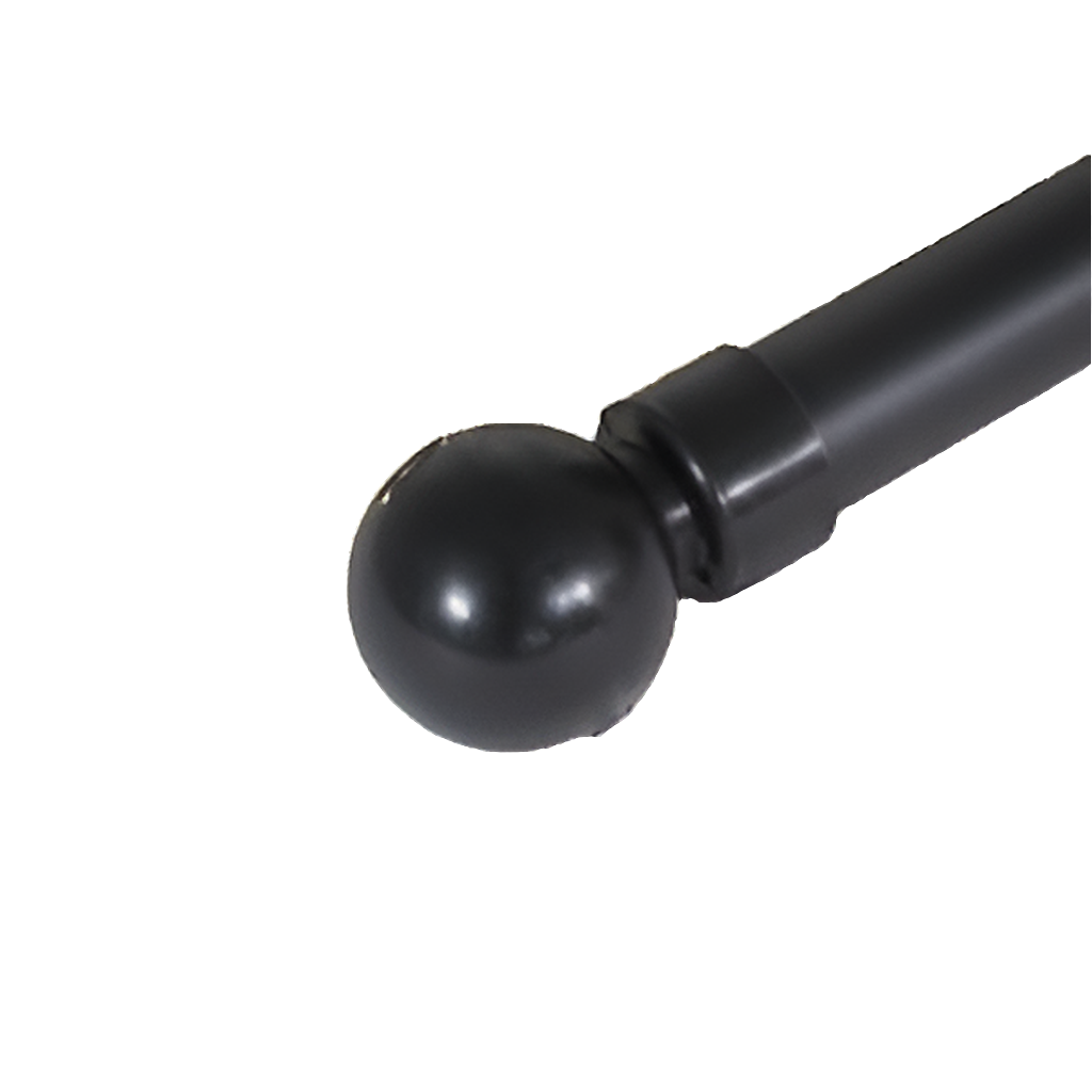 25mm Ball Finial PVC - Black-Pair