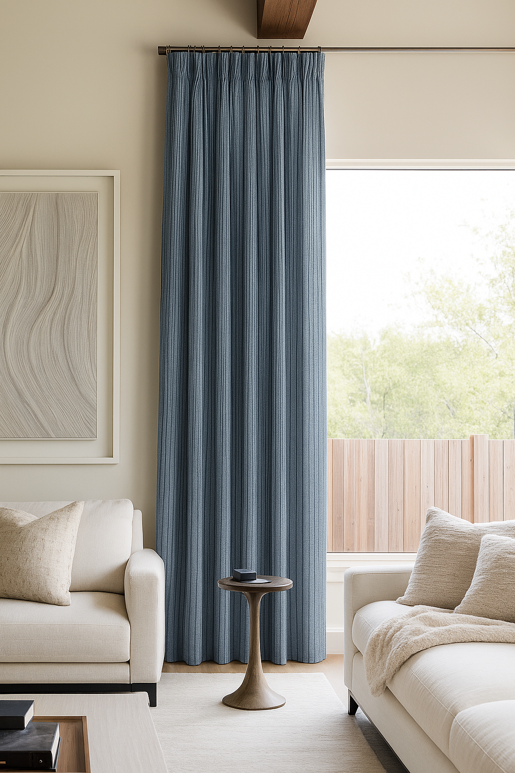 Turtin solid ready made curtain