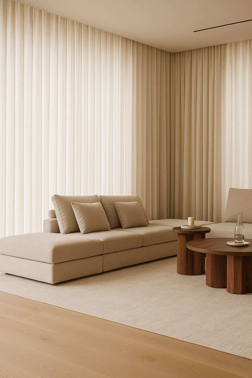 Moonstone sheer ready made curtain