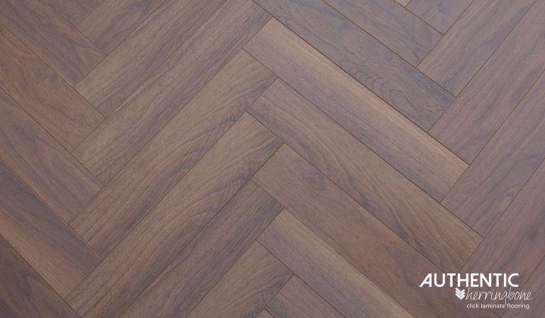 Authentic Herringbone Laminate Flooring - Walnut