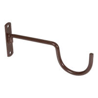 65/125mm Metal Double Bracket -  Brown - Pair