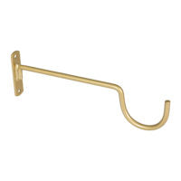 65/180mm Metal Double Bracket -  Gold - Pair