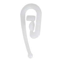 Acetal Hooks - White 1pkt x 50