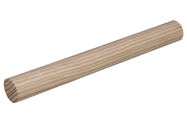 34mm Wooden Pole - Natural