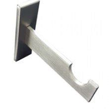 25mm Slimline Vertical Metal Bracket - Stainless Steel